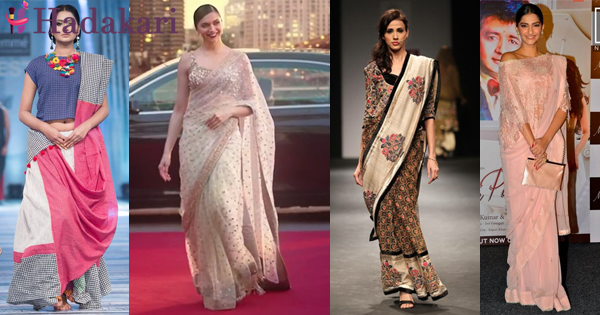 සිහින් සිරුරක් තියෙන කෙනෙක් පිරිලා පේන විදිහට සාරියක් තෝරා ගන්නේ මෙහෙමයි | How a thin girl can choose a saree to look full